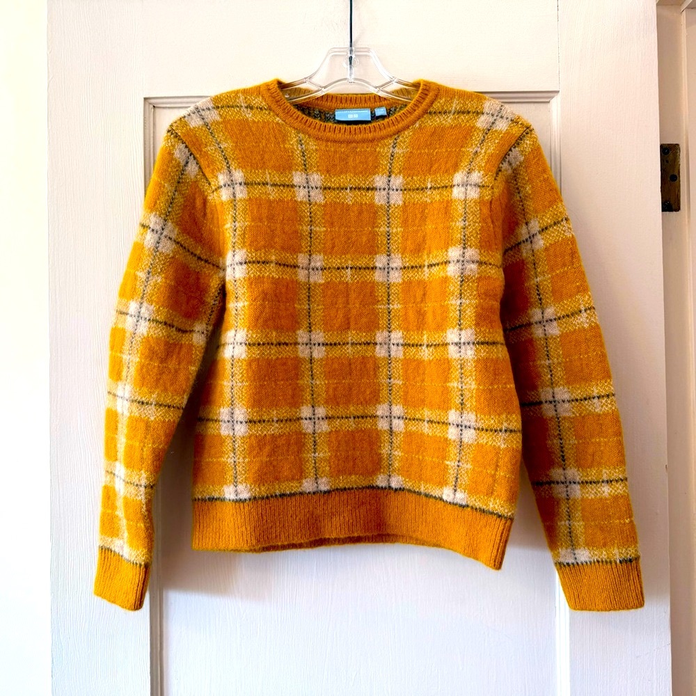 Ines de la Fressange for Uniqlo | Kids Checked Jacquard Sweater - Sz 9-10